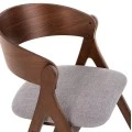 ΚΑΡΕΚΛΑ NEKKER HM9739.02 RUBBERWOOD ΣΕ ΚΑΡΥΔΙ-ΜΠΕΖ ΥΦΑΣΜΑ ΚΑΘΙΣΜΑ 56x55x78Yεκ.