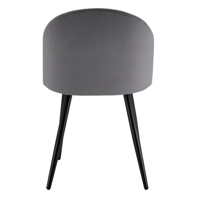 ΚΑΡΕΚΛΑ ODED ΜΕ ΜΕΤΑΛΛΙΚΑ ΜΑΥΡΑ ΠΟΔΙΑ & ΒΕΛΟΥΔΟ ΓΚΡΙ HM8731.11 49x57x79Υ εκ.