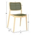 ΚΑΡΕΚΛΑ ΠΟΛΥΠΡΟΠΥΛΕΝΙΟΥ HM5934.04 ΜΠΕΖ ΜΕ OLIVE GREEN ΨΑΘΑ 41x49x102Υ εκ.