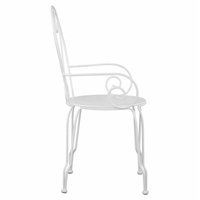 ΚΑΡΕΚΛΑ ΠΟΛΥΘΡΟΝΑ ΜΕΤΑΛΛΙΚΗ AMORE ΛΕΥΚΗ HM5008.12 49x48x90 εκ.