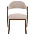 ΚΑΡΕΚΛΑ RIDER HM9734.02 RUBBERWOOD ΣΕ ΚΑΡΥΔΙ-ΥΦΑΣΜΑ ΕΚΡΟΥ 59x59x83Yεκ.