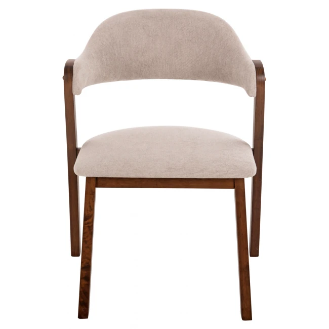 ΚΑΡΕΚΛΑ RIDER HM9734.02 RUBBERWOOD ΣΕ ΚΑΡΥΔΙ-ΥΦΑΣΜΑ ΕΚΡΟΥ 59x59x83Yεκ.