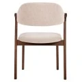 ΚΑΡΕΚΛΑ RIDER HM9734.02 RUBBERWOOD ΣΕ ΚΑΡΥΔΙ-ΥΦΑΣΜΑ ΕΚΡΟΥ 59x59x83Yεκ.