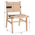 ΚΑΡΕΚΛΑ RUBBERWOOD ΚΑΙ ΣΧΟΙΝΙ ΣΕ ΦΥΣΙΚΟ RUSTIC 49X59X86Yεκ.HM9323.01