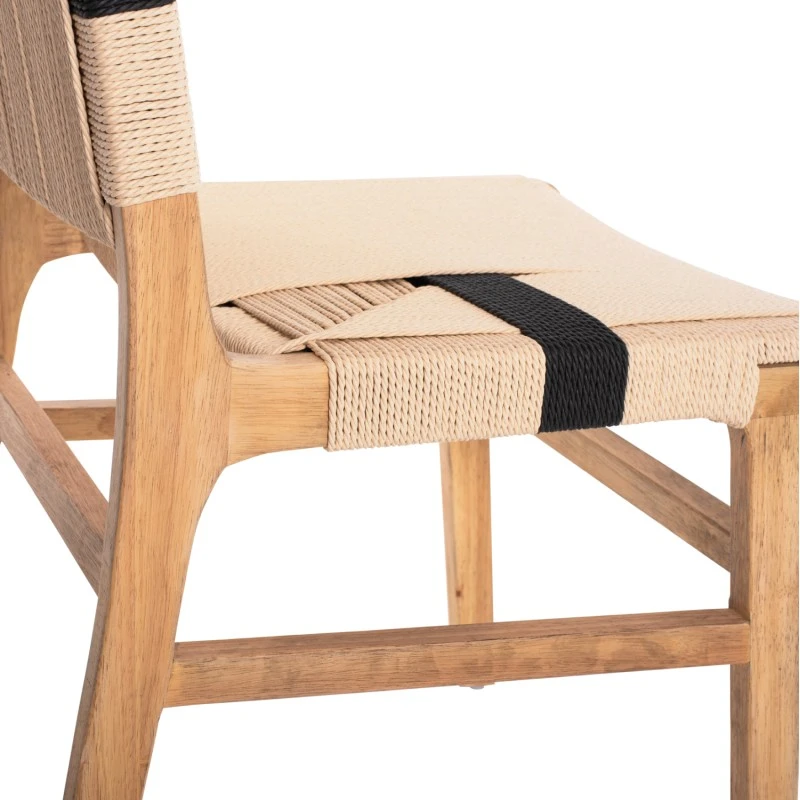ΚΑΡΕΚΛΑ RUBBERWOOD ΚΑΙ ΣΧΟΙΝΙ ΣΕ ΦΥΣΙΚΟ RUSTIC 49X59X86Yεκ.HM9323.01