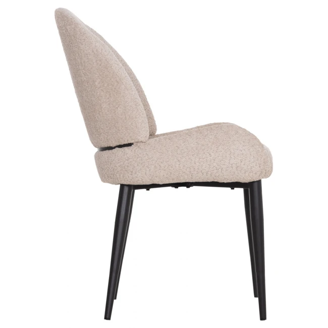 ΚΑΡΕΚΛΑ SARKY HM8585.02 ΥΦΑΣΜΑ ΜΠΟΥΚΛΕ ΕΚΡΟΥ ΜΕ ΜΕΤΑΛΛΙΚΑ ΠΟΔΙΑ 55x62x89Yεκ.