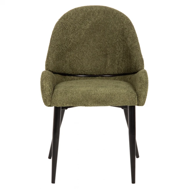 ΚΑΡΕΚΛΑ SARKY HM8585.03 ΥΦΑΣΜΑ ΜΠΟΥΚΛΕ ΠΡΑΣΙΝΟ ΜΕ ΜΕΤΑΛΛΙΚΑ ΠΟΔΙΑ 55x62x89Yεκ