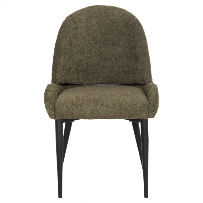 ΚΑΡΕΚΛΑ SARKY HM8585.13 ΥΦΑΣΜΑ ΜΠΟΥΚΛΕ ΠΡΑΣΙΝΟ ΜΕ ΜΕΤΑΛΛΙΚΑ ΠΟΔΙΑ 56x64x88Yεκ.