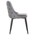 ΚΑΡΕΚΛΑ SERENITY HM8527.11 ΒΕΛΟΥΔΟ ΓΚΡΙ ΜΕ ΜΑΥΡΑ ΜΕΤΑΛΛΙΚΑ ΠΟΔΙΑ 51x54x83,5Υεκ.