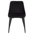 ΚΑΡΕΚΛΑ SERENITY HM8527.14 ΒΕΛΟΥΔΟ ΜΑΥΡΟ ΜΕ ΜΑΥΡΑ ΜΕΤΑΛΛΙΚΑ ΠΟΔΙΑ 51x54x83,5Υεκ.