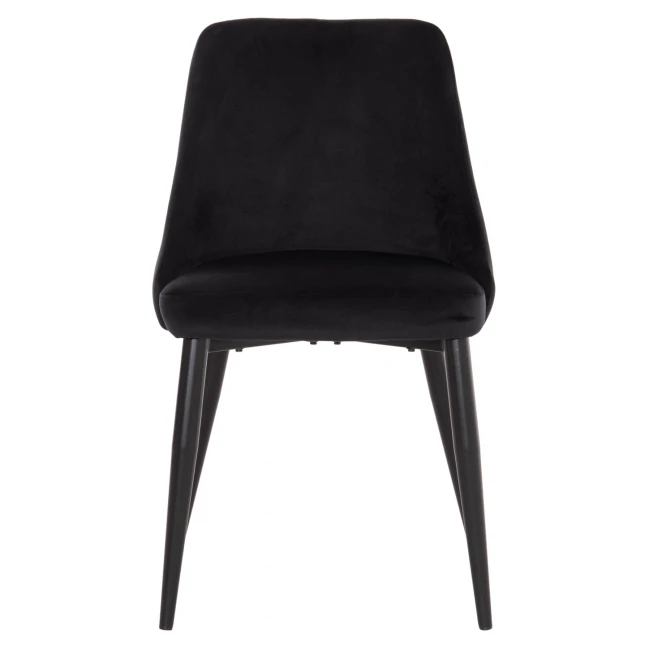 ΚΑΡΕΚΛΑ SERENITY HM8527.14 ΒΕΛΟΥΔΟ ΜΑΥΡΟ ΜΕ ΜΑΥΡΑ ΜΕΤΑΛΛΙΚΑ ΠΟΔΙΑ 51x54x83,5Υεκ.