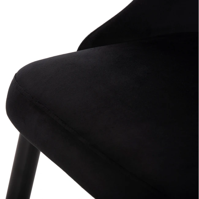 ΚΑΡΕΚΛΑ SERENITY HM8527.14 ΒΕΛΟΥΔΟ ΜΑΥΡΟ ΜΕ ΜΑΥΡΑ ΜΕΤΑΛΛΙΚΑ ΠΟΔΙΑ 51x54x83,5Υεκ.