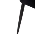 ΚΑΡΕΚΛΑ SERENITY HM8527.14 ΒΕΛΟΥΔΟ ΜΑΥΡΟ ΜΕ ΜΑΥΡΑ ΜΕΤΑΛΛΙΚΑ ΠΟΔΙΑ 51x54x83,5Υεκ.
