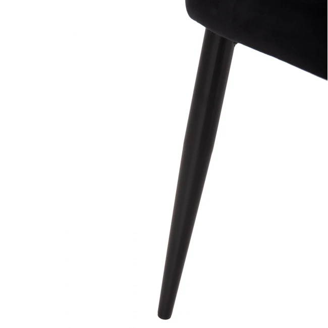 ΚΑΡΕΚΛΑ SERENITY HM8527.14 ΒΕΛΟΥΔΟ ΜΑΥΡΟ ΜΕ ΜΑΥΡΑ ΜΕΤΑΛΛΙΚΑ ΠΟΔΙΑ 51x54x83,5Υεκ.