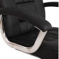 ΚΑΡΕΚΛΑ ΣΥΝΕΡΓΑΣΙΑΣ AMBREY HM1114 ΜΕ ΜΑΥΡΟ PU ΜΕ ΒΑΣΗ ΧΡΩΜΙΟΥ 61.5x62x98 cm.