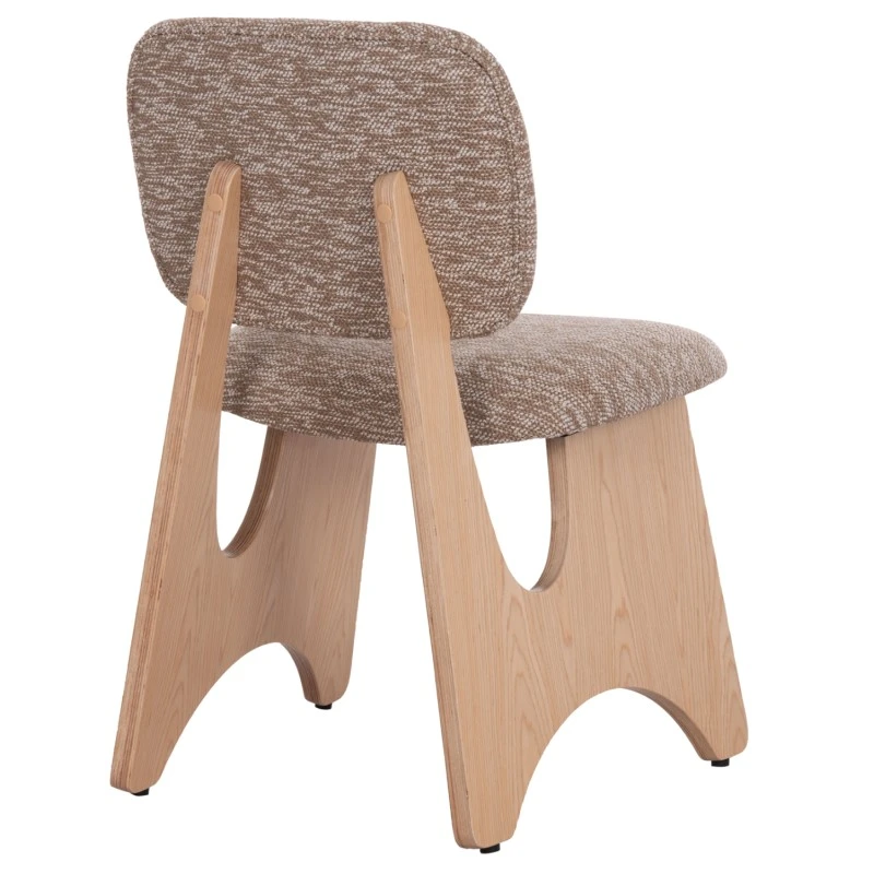 ΚΑΡΕΚΛΑ ΤΡΑΠΕΖΑΡΙΑΣ BELLISI HM18248.01 ΚΑΦΕ ΥΦΑΣΜΑ-PLYWOOD ΧΡΩΜΑ ΔΡΥΟΣ 53x56x78Υεκ.