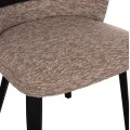 ΚΑΡΕΚΛΑ ΤΡΑΠΕΖΑΡΙΑΣ DEKKER HM18249.03 PLYWOOD ΜΑΥΡΟ--ΥΦΑΣΜΑ ΚΑΦΕ 50x60x80Υεκ.