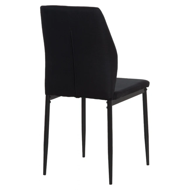 ΚΑΡΕΚΛΑ ΤΡΑΠΕΖΑΡΙΑΣ DIAZ HM18346.02 ΜΑΥΡΟ ΥΦΑΣΜΑ & ΜΕΤΑΛΛΙΚΑ ΠΟΔΙΑ 43x52x87Υεκ.