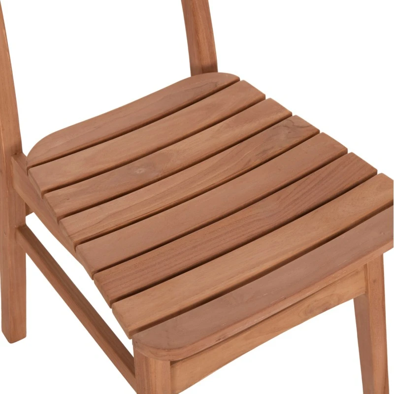 ΚΑΡΕΚΛΑ ΤΡΑΠΕΖΑΡΙΑΣ ΕΞ.ΧΩΡΟΥ ROBBIE HM18115 ΞΥΛΟ TEAK--ΦΥΣΙΚΟ 48x51x82Υεκ.