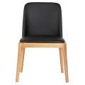 KΑΡΕΚΛΑ ΤΡΑΠΕΖΑΡΙΑΣ FURLAN HM9944.01 RUBBERWOOD-ΜΑΥΡΟ PU 54,5x58x86Υεκ