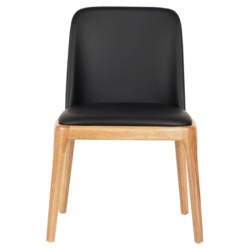 KΑΡΕΚΛΑ ΤΡΑΠΕΖΑΡΙΑΣ FURLAN HM9944.01 RUBBERWOOD-ΜΑΥΡΟ PU 54,5x58x86Υεκ