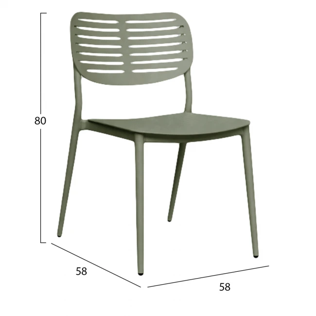 ΚΑΡΕΚΛΑ ΤΡΑΠΕΖΑΡΙΑΣ HILLIARD HM6645.07 ΑΛΟΥΜΙΝΙΟ OLIVE GREEN 44.5x58x80Υεκ