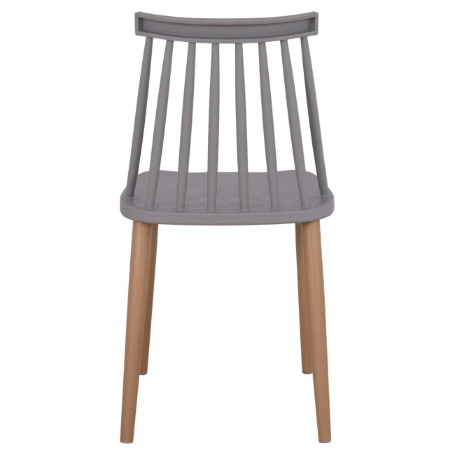 ΚΑΡΕΚΛΑ ΤΡΑΠΕΖΑΡΙΑΣ HM8052.10 VANESSA ΓΚΡΙ ΜΕ ΜΕΤΑΛΛΙΚΑ ΠΟΔΙΑ 43x46,5x82 εκ.