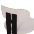 ΚΑΡΕΚΛΑ ΤΡΑΠΕΖΑΡΙΑΣ KARVO HM18252.02 ΕΚΡΟΥ ΥΦΑΣΜΑ--ΞΥΛΟ ΣΕ ΜΑΥΡΟ 57x50x78,5Υεκ.