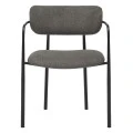 ΚΑΡΕΚΛΑ ΤΡΑΠΕΖΑΡΙΑΣ KRITTER HM9994.02 ΜΑΥΡΟ ΜΕΤΑΛΛΟ-ΣΚΟΥΡΟ ΓΚΡΙ ΥΦΑΣΜΑ 58x53x76Υεκ.