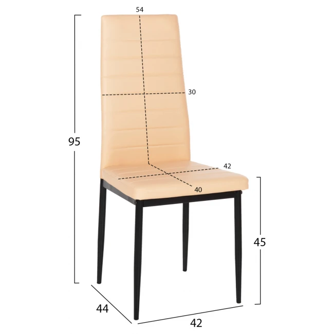 ΚΑΡΕΚΛΑ ΜΕΤΑΛΛΙΚΗ LADY HM0037.25 ΚΑΠΟΥΤΣΙΝΟ PU ΜΕΤΑΛΛΙΚΟ ΣΚΕΛΕΤΟ K/D 42x44x95εκ.