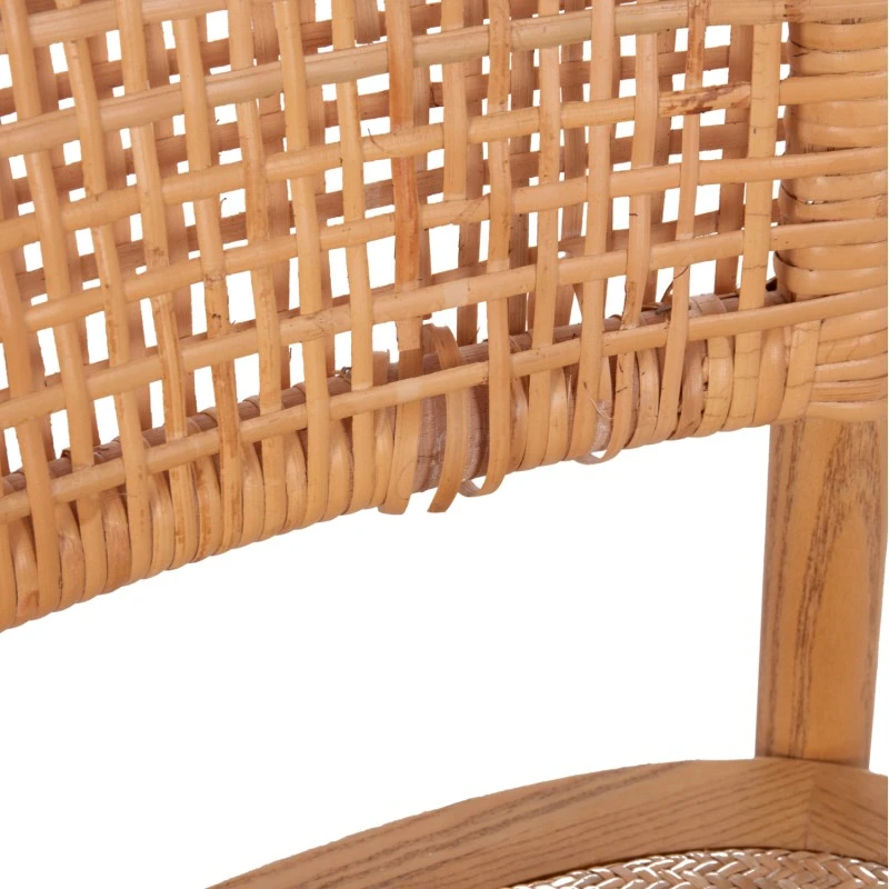 ΚΑΡΕΚΛΑ ΤΡΑΠΕΖΑΡΙΑΣ LIBERTY HM8752.11 TOON ΞΥΛΟ-ΨΑΘΑ RATTAN---Β'ΔΙΑΛΟΓΗΣ 49x54x89Υεκ