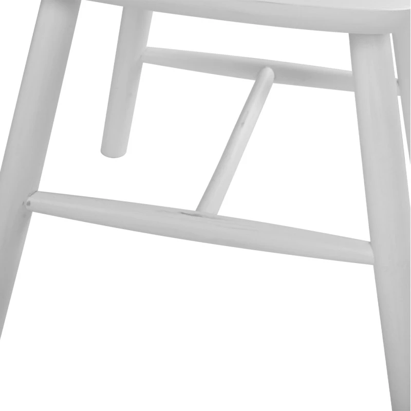 ΞΥΛΙΝΗ ΚΑΡΕΚΛΑ LUCIEN HM8645.03 ΣΕ ANTIQUE-ΛΕΥΚΗ ΑΠΟΧΡΩΣΗ 48x54x86 εκ.