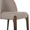 ΚΑΡΕΚΛΑ ΤΡΑΠΕΖΑΡΙΑΣ RAMMER HM9744.02 RUBBERWOOD ΣΕ ΚΑΡΥΔΙ-ΕΚΡΟΥ ΥΦΑΣΜΑ 57x55x86Υεκ.