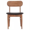 KΑΡΕΚΛΑ ΤΡΑΠΕΖΑΡΙΑΣ SEKOR HM9945.03 ΚΑΡΥΔΙ RUBBERWOOD-ΜΑΥΡΟ PU 51x48x79Υεκ