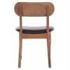 KΑΡΕΚΛΑ ΤΡΑΠΕΖΑΡΙΑΣ SEKOR HM9945.03 ΚΑΡΥΔΙ RUBBERWOOD-ΜΑΥΡΟ PU 51x48x79Υεκ