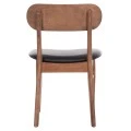 KΑΡΕΚΛΑ ΤΡΑΠΕΖΑΡΙΑΣ SEKOR HM9945.03 ΚΑΡΥΔΙ RUBBERWOOD-ΜΑΥΡΟ PU 51x48x79Υεκ
