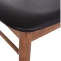 KΑΡΕΚΛΑ ΤΡΑΠΕΖΑΡΙΑΣ SEKOR HM9945.03 ΚΑΡΥΔΙ RUBBERWOOD-ΜΑΥΡΟ PU 51x48x79Υεκ