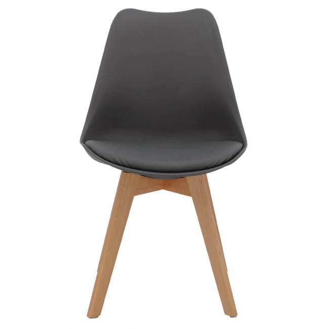 ΚΑΡΕΚΛΑ VEGAS HM0033.03 ΜΕ ΞΥΛΙΝΑ ΠΟΔΙΑ ΚΑΙ ΜΕ ΚΑΘΙΣΜΑ ΣΚΟΥΡΟ ΓΚΡΙ