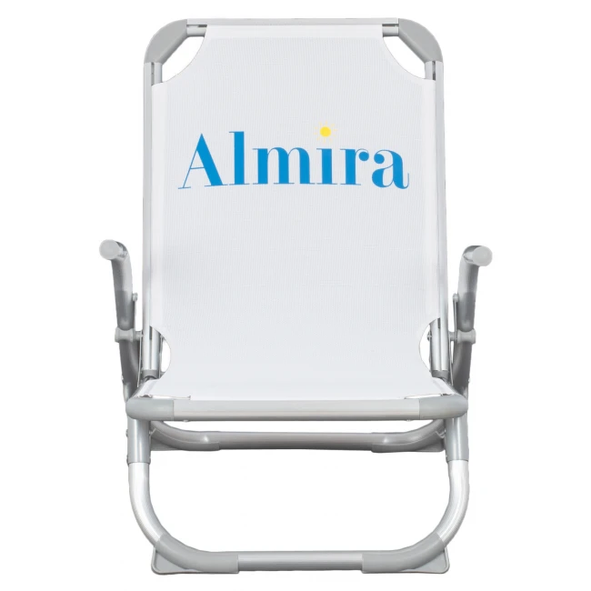 ΚΑΡΕΚΛΑΚΙ ΠΑΡΑΛΙΑΣ ΨΗΛΗ ΠΛΑΤΗ ALMIRA HM5053.03 ΒΑΡΕΩΣ ΤΥΠΟΥ ΛΕΥΚΟ ΑΛΟΥΜΙΝΙΟΥ 56x70x66 εκ.