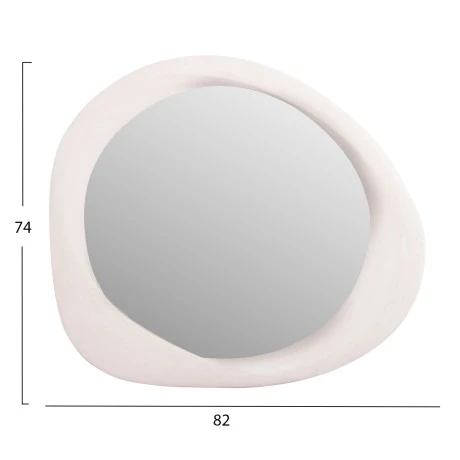 ΚΑΘΡΕΠΤΗΣ ΤΟΙΧΟΥ ΟΒΑΛ ΣΕΙΡΑ SANTORINI HM4511 MDF ΣΕ ΥΠΟΛΕΥΚΟ 82x3,5x74Υεκ