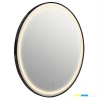 ΚΑΘΡΕΠΤΗΣ ΤΟΙΧΟΥ ΣΤΡΟΓΓΥΛΟΣ ROUNDER HM4503.01 ΑΛΟΥΜΙΝΙΟ ΣΕ ΜΑΥΡΟ-ΦΩΤΙΣΜΟΣ LED Φ80εκ.