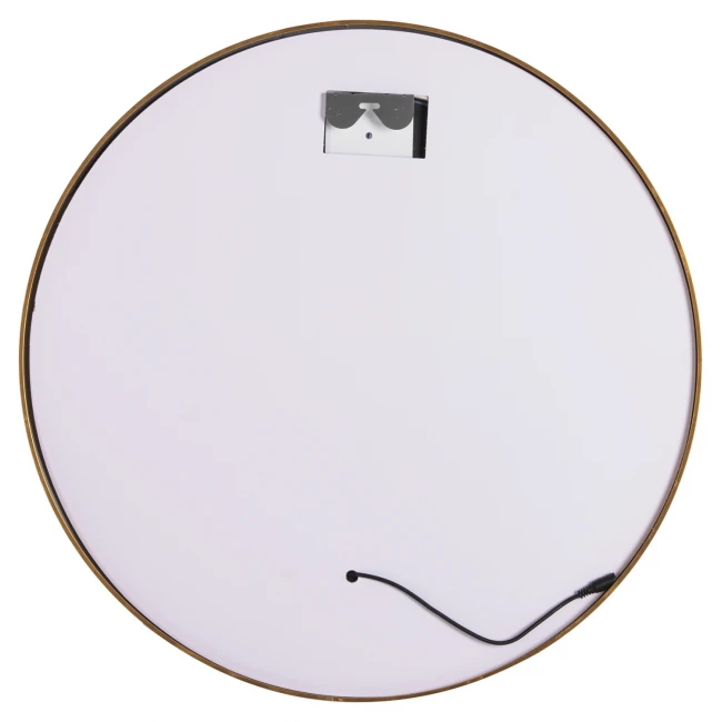 ΚΑΘΡΕΠΤΗΣ ΤΟΙΧΟΥ ΣΤΡΟΓΓΥΛΟΣ ROUNDER HM4503.30 ΑΛΟΥΜΙΝΙΟ ΣΕ ΧΡΥΣΟ-ΦΩΤΙΣΜΟΣ LED Φ80εκ.
