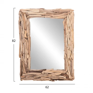 ΚΑΘΡΕΠΤΗΣ ΤΟΙΧΟΥ TWIGS HM4440 DRIFTWOOD ΣΕ ΦΥΣΙΚΟ ΧΡΩΜΑ 62x10x82Υεκ.