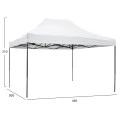 ΚΙΟΣΚΙ/GAZEBO MATTHEW HM6311 ΠΤΥΣΣΟΜΕΝΟ-ΣΚΕΛΕΤΟΣ ΜΕΤΑΛ.ΜΑΥΡΟΣ-ΛΕΥΚΟ ΥΦΑΣΜΑ 3x4,5x3,10Yμ