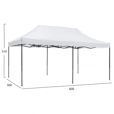 ΚΙΟΣΚΙ/GAZEBO MATTHEW HM6312 ΠΤΥΣΣΟΜΕΝΟ-ΣΚΕΛΕΤΟΣ ΜΕΤΑΛ.ΜΑΥΡΟΣ-ΛΕΥΚΟ ΥΦΑΣΜΑ 300x600x310Yεκ