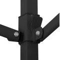 ΚΙΟΣΚΙ/GAZEBO MATTHEW HM6312 ΠΤΥΣΣΟΜΕΝΟ-ΣΚΕΛΕΤΟΣ ΜΕΤΑΛ.ΜΑΥΡΟΣ-ΛΕΥΚΟ ΥΦΑΣΜΑ 3x6x3,10Yμ