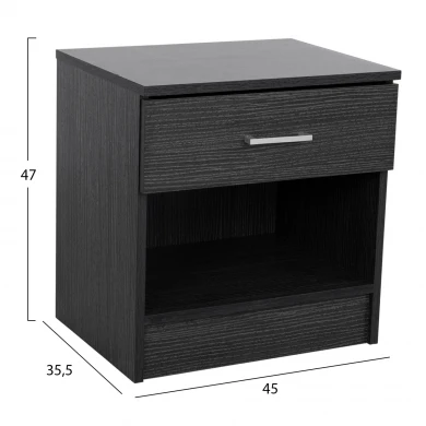 ΚΟΜΟΔΙΝΟ ΜΕ 1 ΣΥΡΤΑΡΙ LANEY ZEBRANO 45x35,5x47Υ εκ. HM2345.02