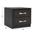 ΚΟΜΟΔΙΝΟ ΜΕ 2 ΣΥΡΤΑΡΙΑ ΚΑΙ ΧΕΡΟΥΛΙ ASHLYN HM2235.01 ZEBRANO 48x40x42Yεκ.