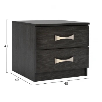 ΚΟΜΟΔΙΝΟ ΜΕ 2 ΣΥΡΤΑΡΙΑ ΚΑΙ ΧΕΡΟΥΛΙ ASHLYN HM2235.01 ZEBRANO 48x40x42Yεκ.