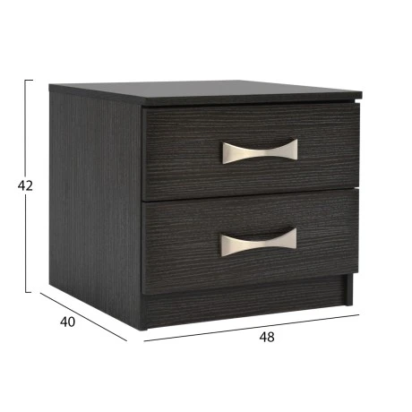 ΚΟΜΟΔΙΝΟ ΜΕ 2 ΣΥΡΤΑΡΙΑ ΚΑΙ ΧΕΡΟΥΛΙ ASHLYN HM2235.01 ZEBRANO 48x40x42Yεκ.